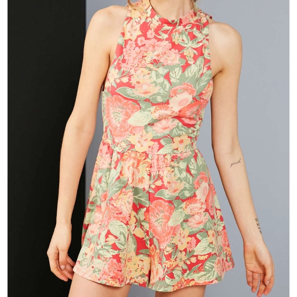 Kimchi Blue mock neck floral rebecca romper